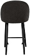 стул Капри-5 ПОЛУБАРНЫЙ нога черная 600 (Т190 горький шоколад)